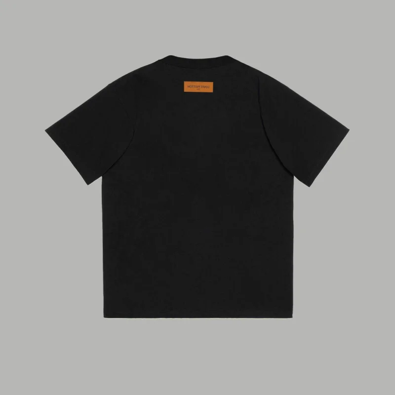 ルイ・ヴィトン2024スリーフラワー フェードロゴプリントコピー半袖Tシャツ 236093