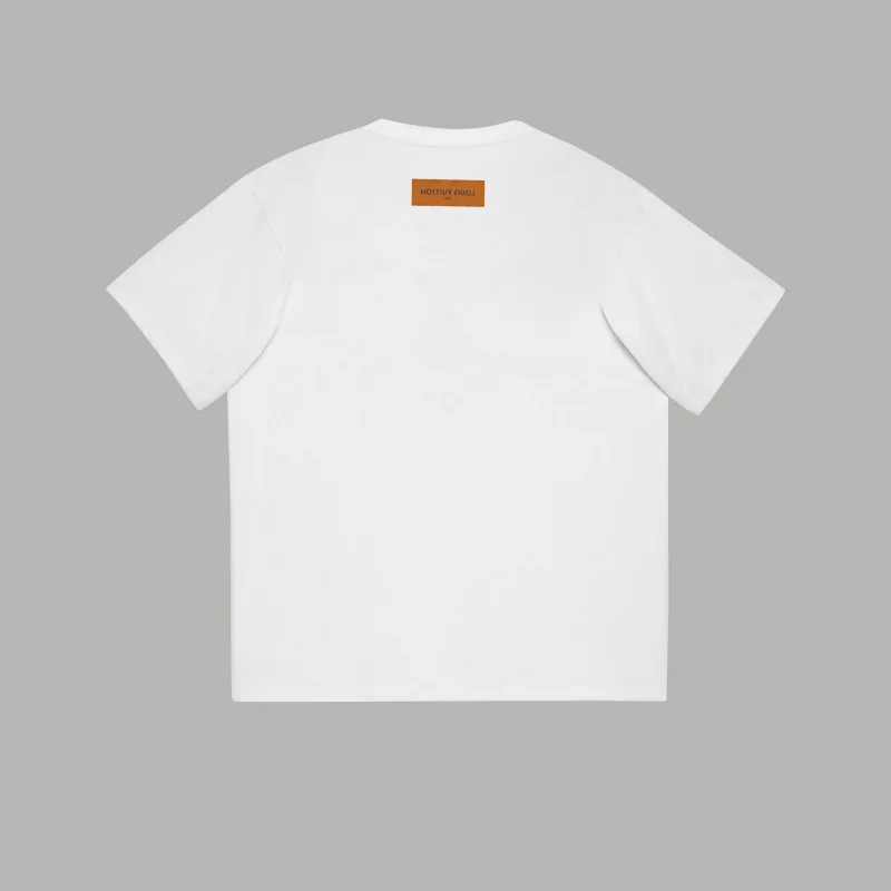 ルイ・ヴィトン2024スリーフラワー フェードロゴプリントコピー半袖Tシャツ 236093