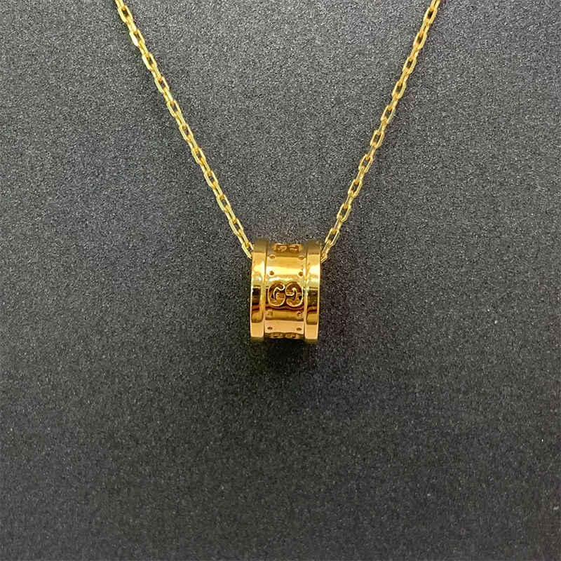 グッチコピー偽物レディース 18K イエロー ローズ ゴールドネックレス 272680