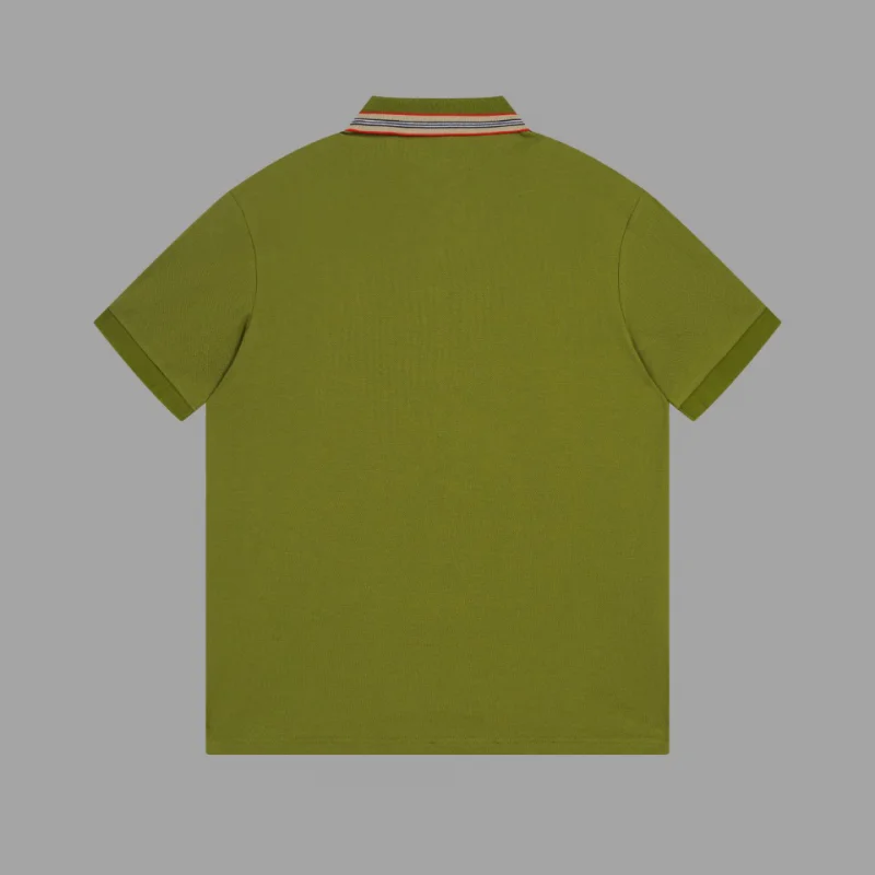 人気ブランドバーバリーコピーストライプピークカラーピケ半袖ポロシャツ服 318243