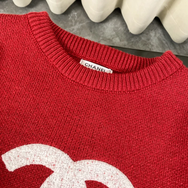 シャネル 2024重工業タオル刺繍コピー大きなロゴ ジャカードニットカーディガンセーター 323640