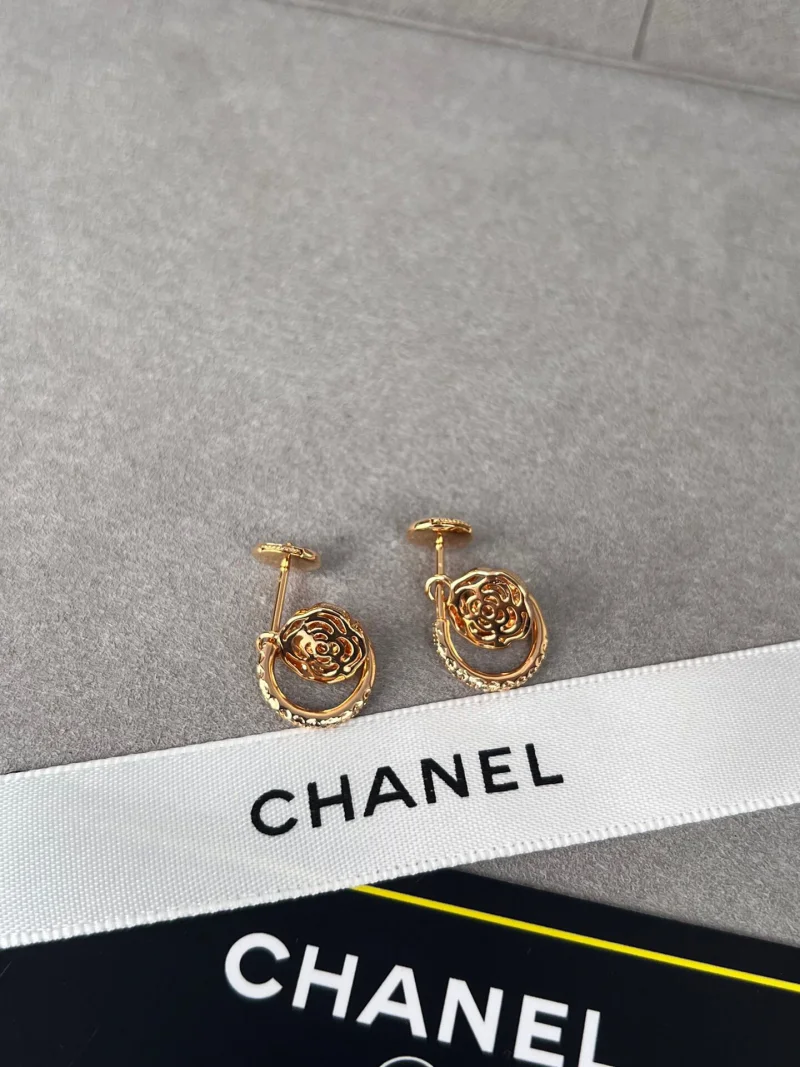 大人気シャネルローズゴールド カメリア イヤリング カメリア シリーズ18K ゴールド高級ジュエリー 336041