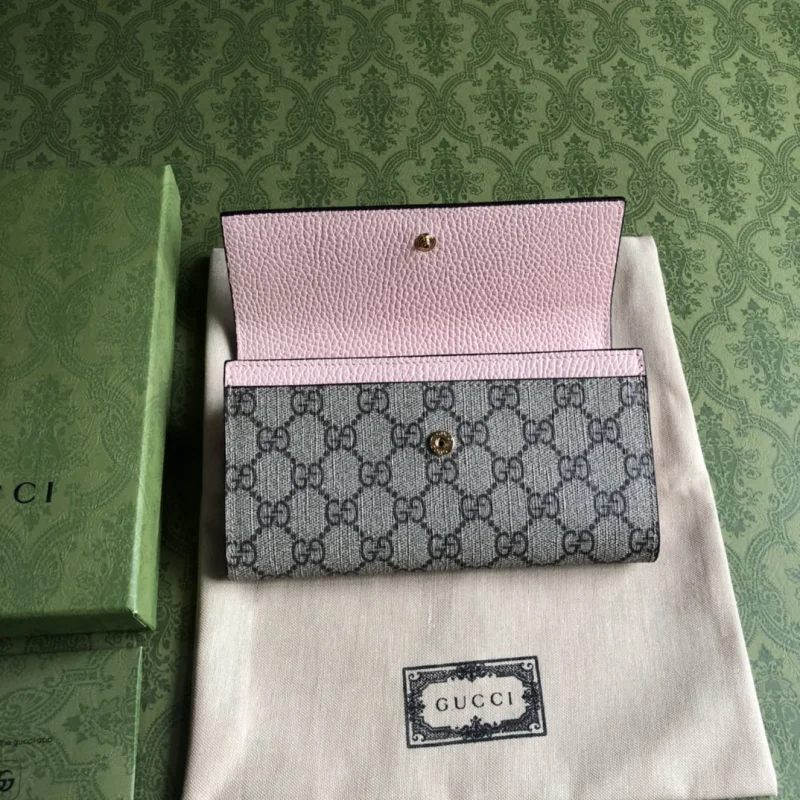 高品質グッチ長財布スーパーコピーピンク通販 456115