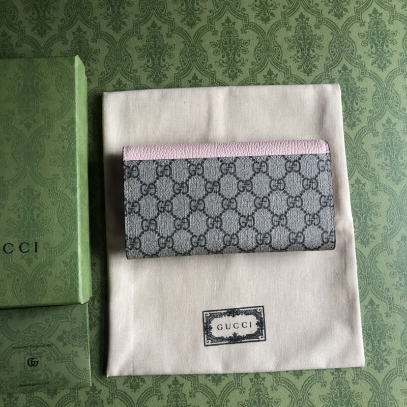 高品質グッチ長財布スーパーコピーピンク通販 456115