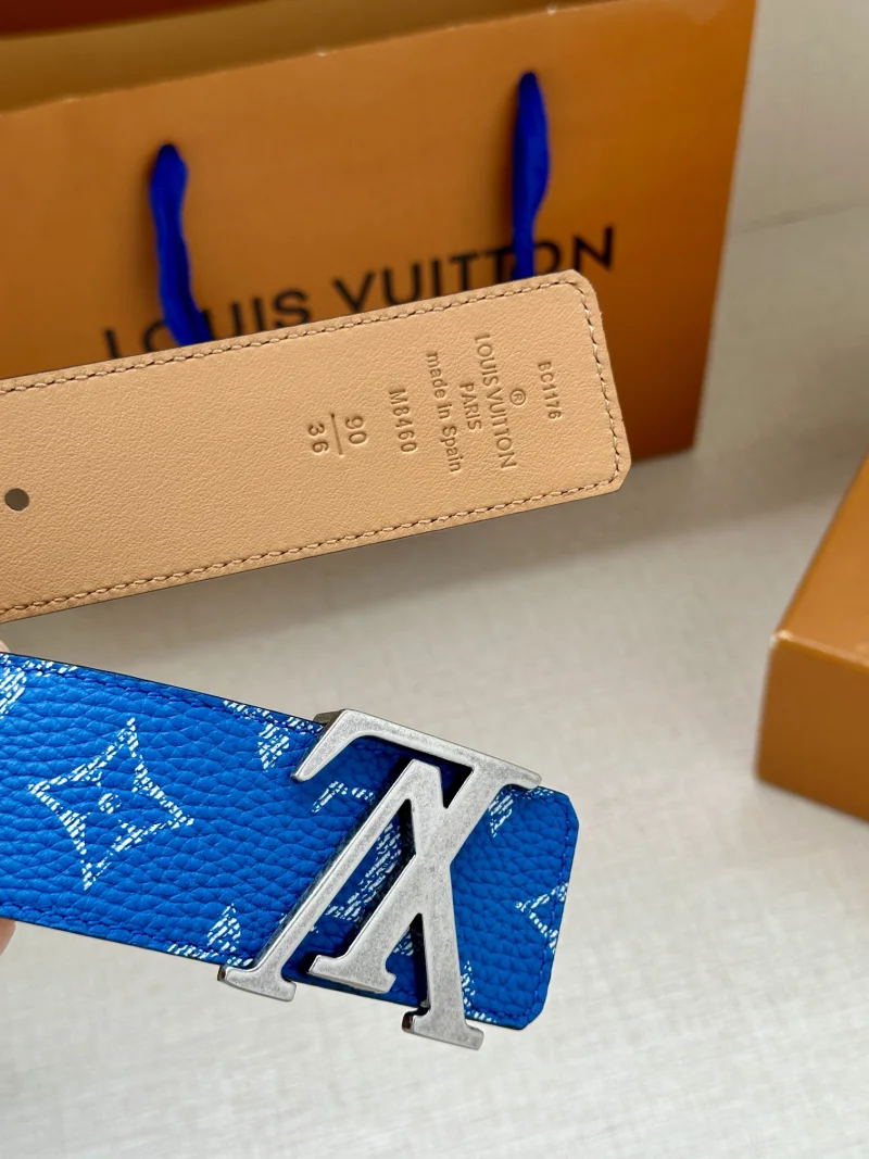 ルイ・ヴィトン入荷イニシャル リバーシブル ブルー高級ブランドコピーベルト 508999