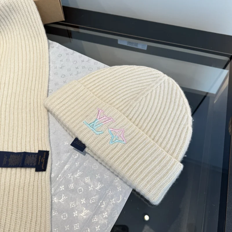 ルイヴィトン偽物マフラーコピー新定番スカーフと帽子のセット品質保証! 146691