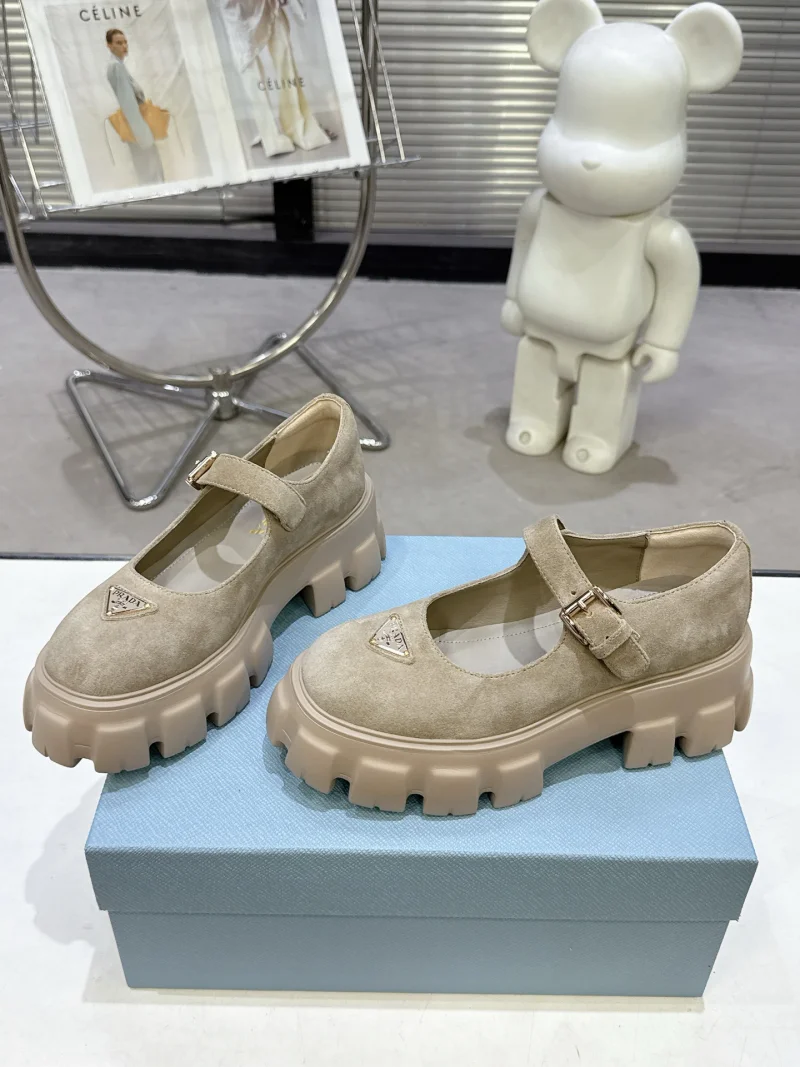 高級感プラダ靴ブーツコピー偽物プラットフォームメリージェーンシューズ 324468