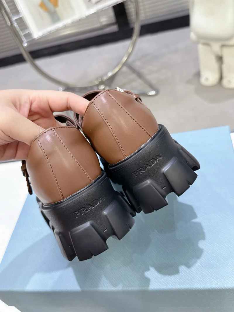 プラダ靴ブーツコピー2025年秋冬新作プラットフォームメリージェーンシューズ 324472