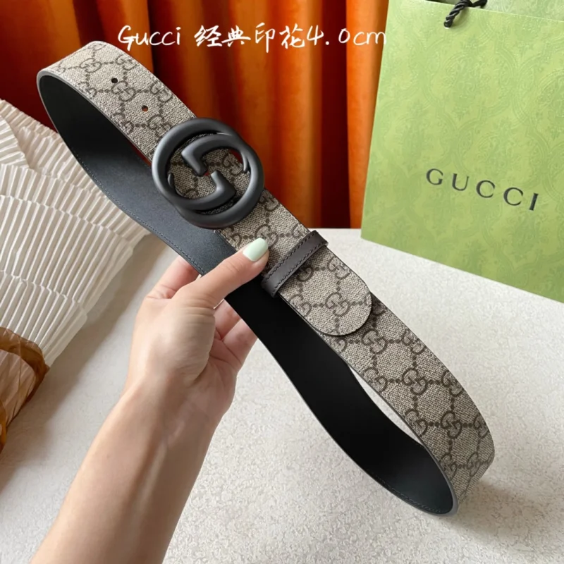 グッチ高級コピークラシック エンボス加工サンドブラストバックル耐久性ベルト gu16022
