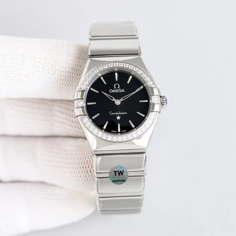 新製品発売:オメガ コンステレーションシリーズ 28mm 女性用クォーツ腕時計 129455