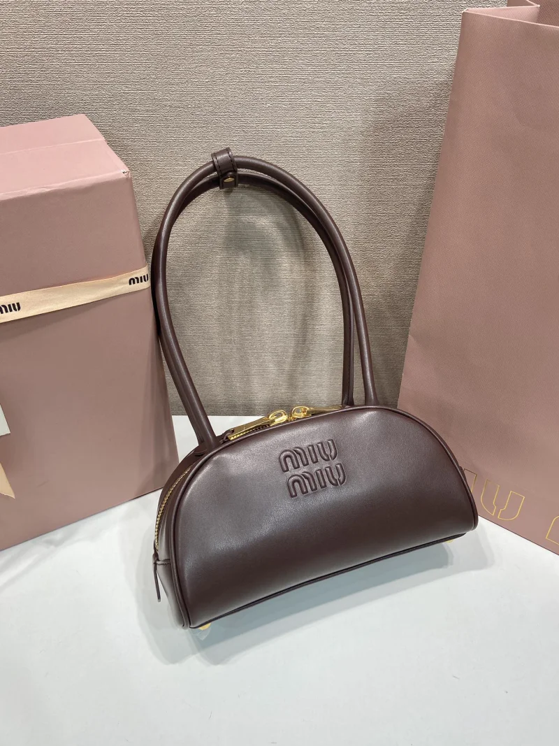 高度な可愛いミュウミュウコピーバッグボウリングスモール上品 5BB192-1
