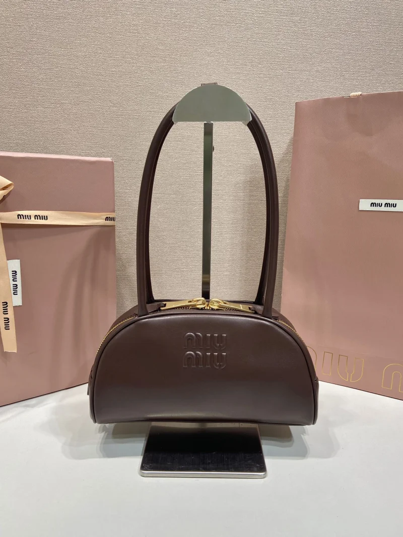 高度な可愛いミュウミュウコピーバッグボウリングスモール上品 5BB192-1