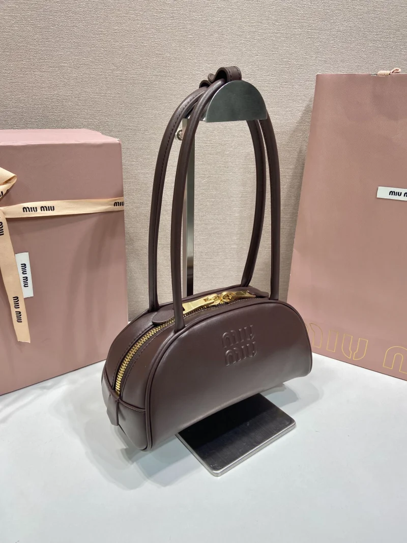 高度な可愛いミュウミュウコピーバッグボウリングスモール上品 5BB192-1