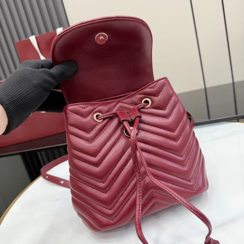 人気色彩豊富グッチバックパックワインレッド系 ミニバッグ 売れ筋 855921