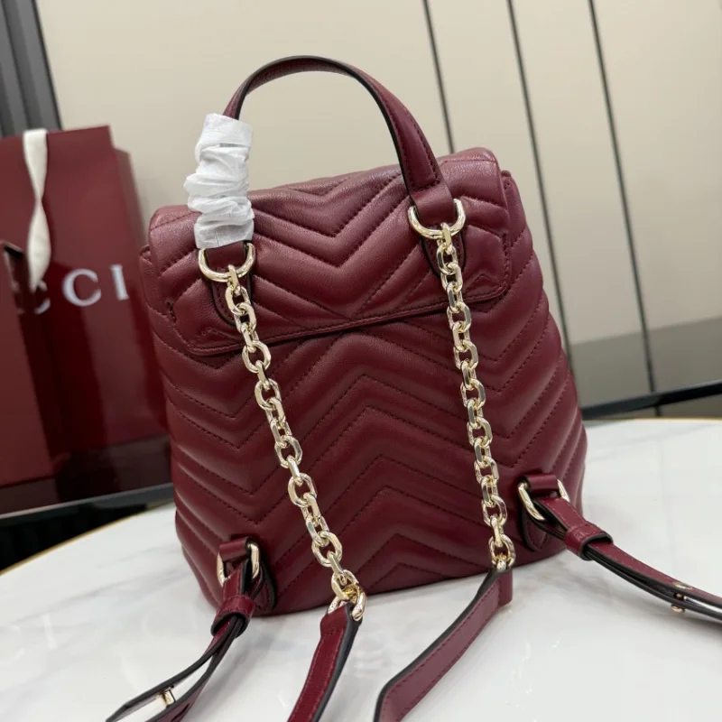 人気色彩豊富グッチバックパックワインレッド系 ミニバッグ 売れ筋 855921