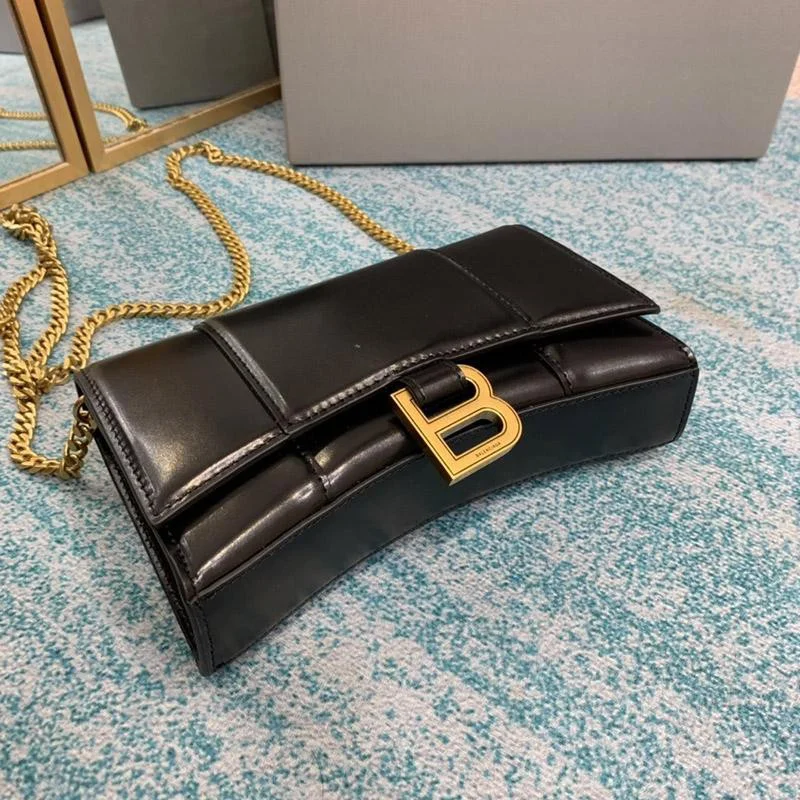 秋冬新作 バレンシアガ アワーグラス コピーシェイプ Smallトップハンドルバッグ bac86116