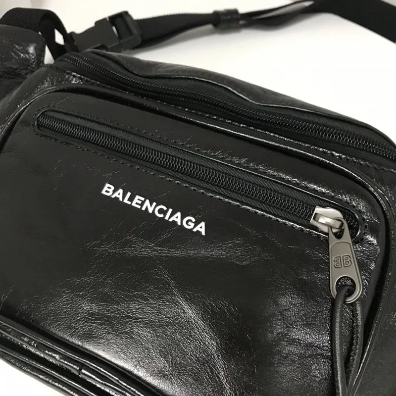 大人気!バレンシアガ エクスプローラー 偽物★ロゴ ベルトバッグ コピー レザー bad09034