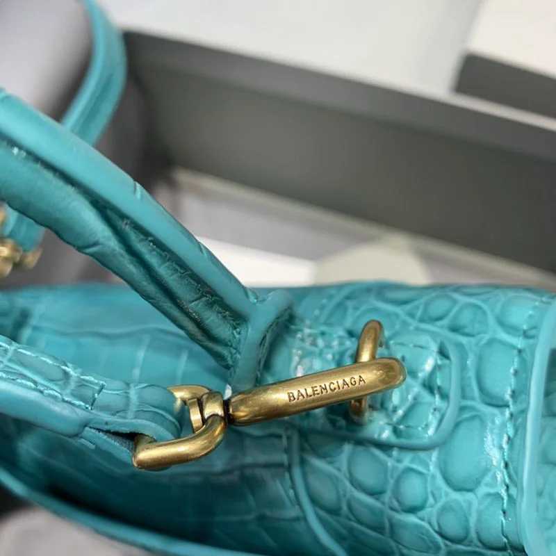 ☆超人気☆バレンシアガ 偽物 クロコダイル型押し*HOURGLASS ハンドルバッグ baf58980