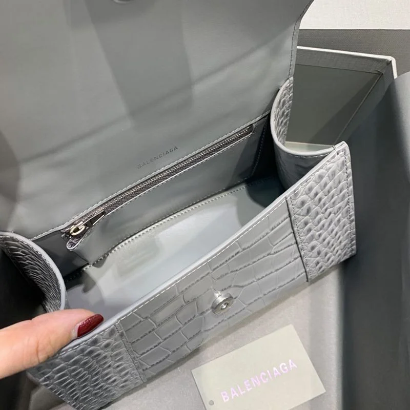 最安値挑戦バレンシアガ クロコダイル型押し*HOURGLASS 偽物 ハンドルバッグ bah52828