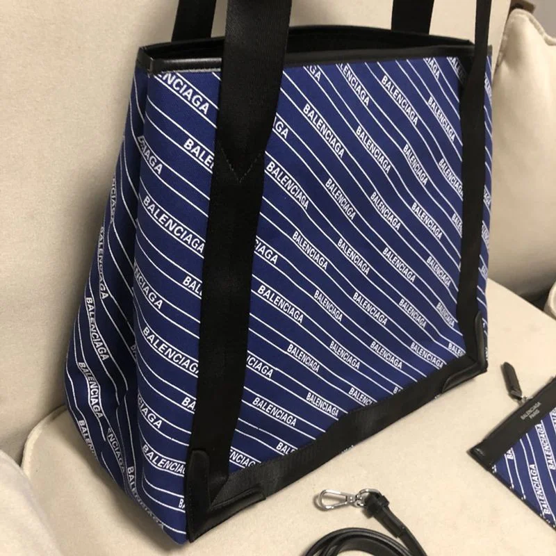 ☆超人気☆バレンシアガ トートバッグ 偽物/NAVY CABAS S ネイビーカバス bam92594