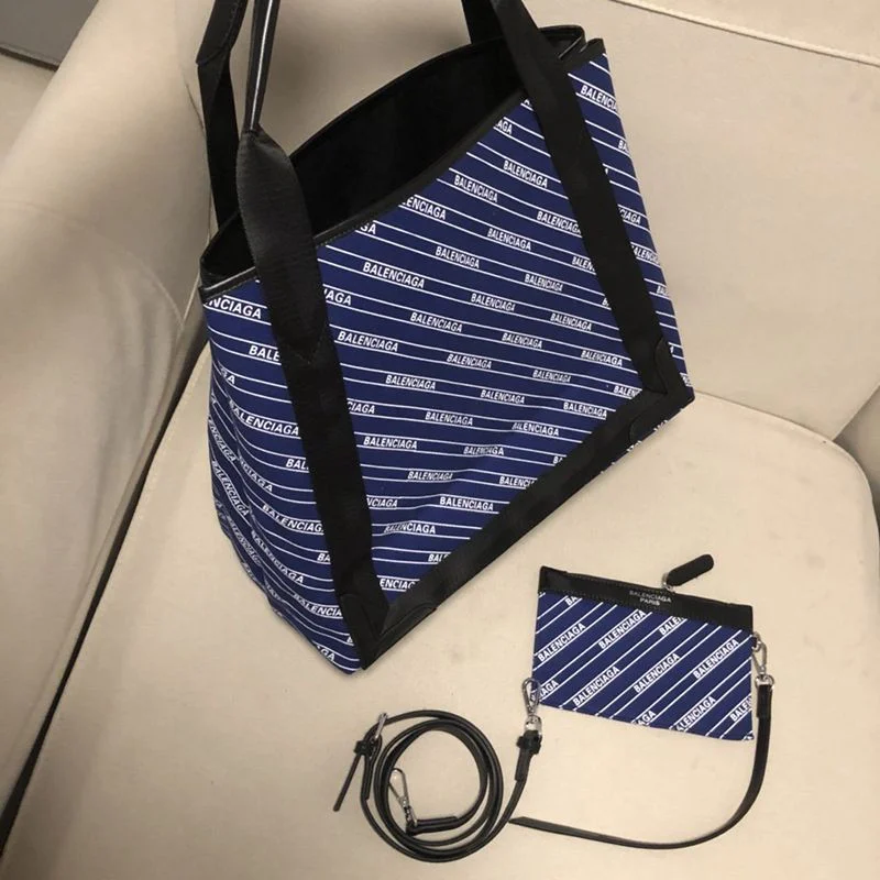 ☆超人気☆バレンシアガ トートバッグ 偽物/NAVY CABAS S ネイビーカバス bam92594