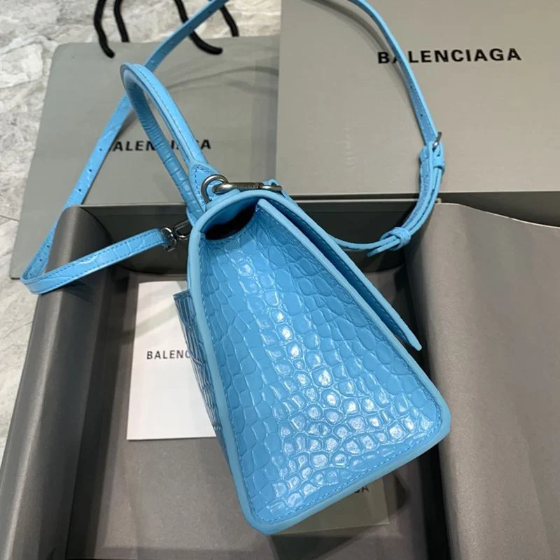 秋冬新作バレンシアガ クロコダイル型押し*HOURGLASS コピー ハンドルバッグ bar82354