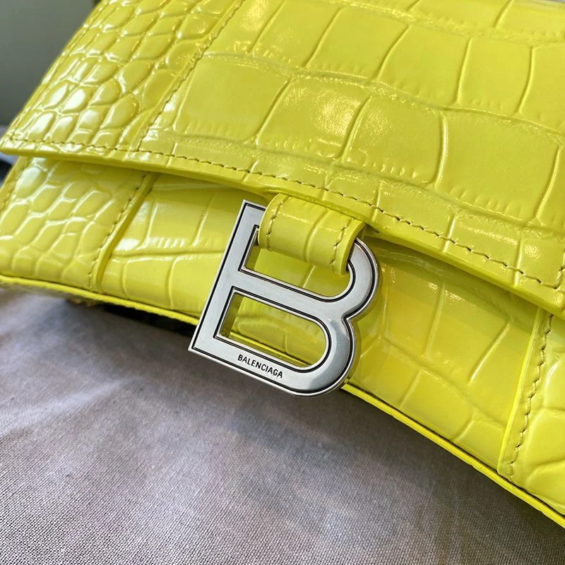 希少色バレンシアガ 偽物 クロコダイル型押し*HOURGLASS ハンドルバッグ bar75339