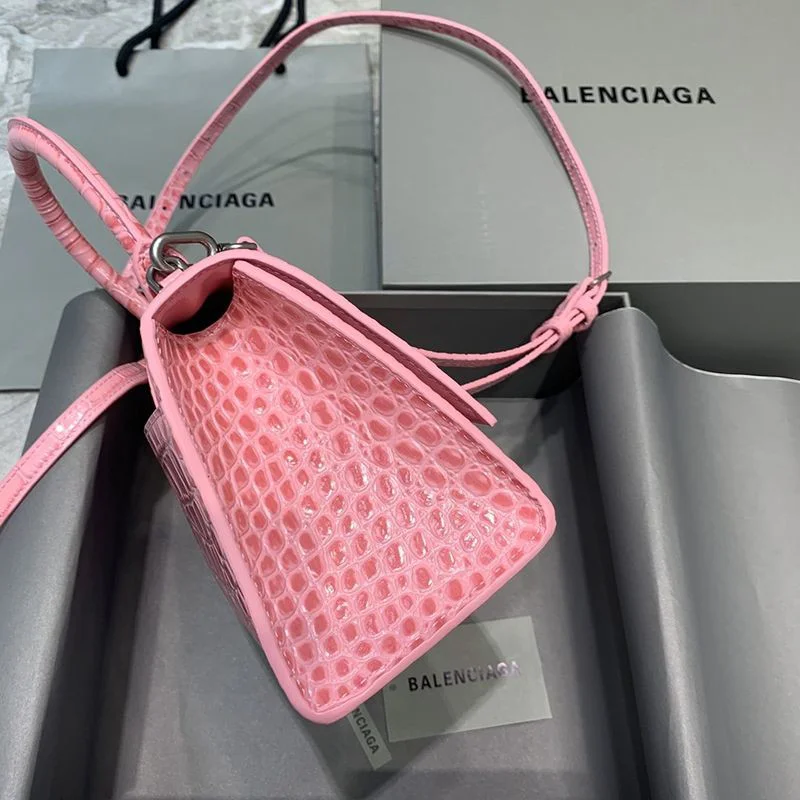人気急上昇バレンシアガ クロコダイル型押し*HOURGLASS 偽物 ハンドルバッグ bat99914