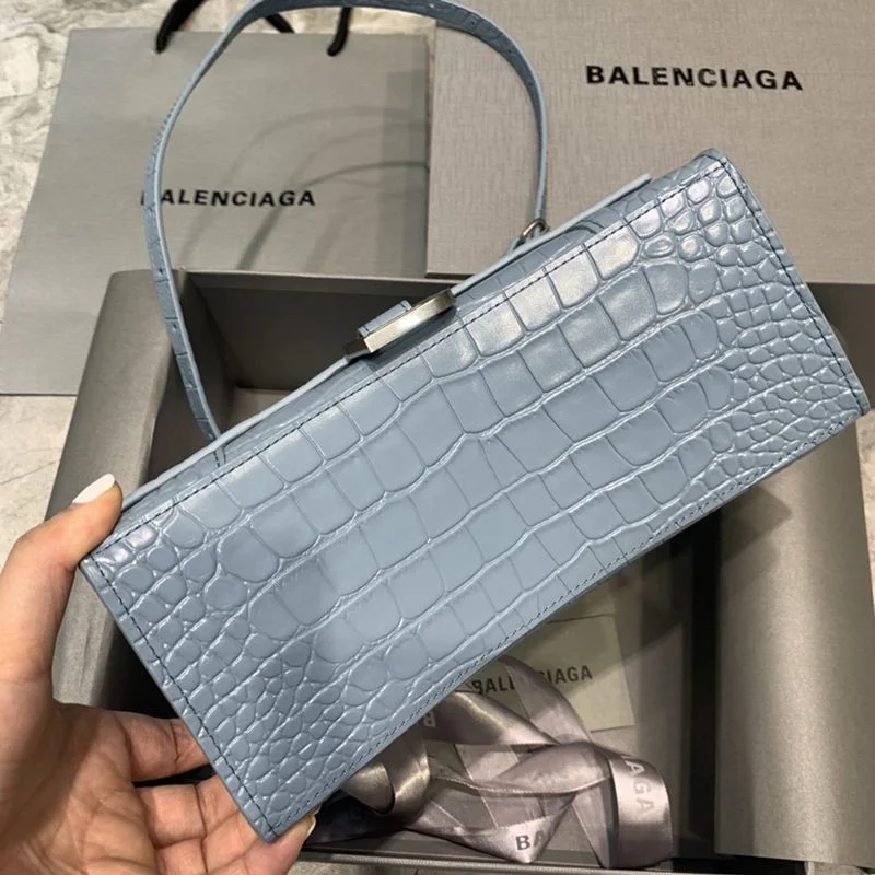 日本未入荷バレンシアガ クロコダイル型押し*HOURGLASS コピー ハンドルバッグ bax53445
