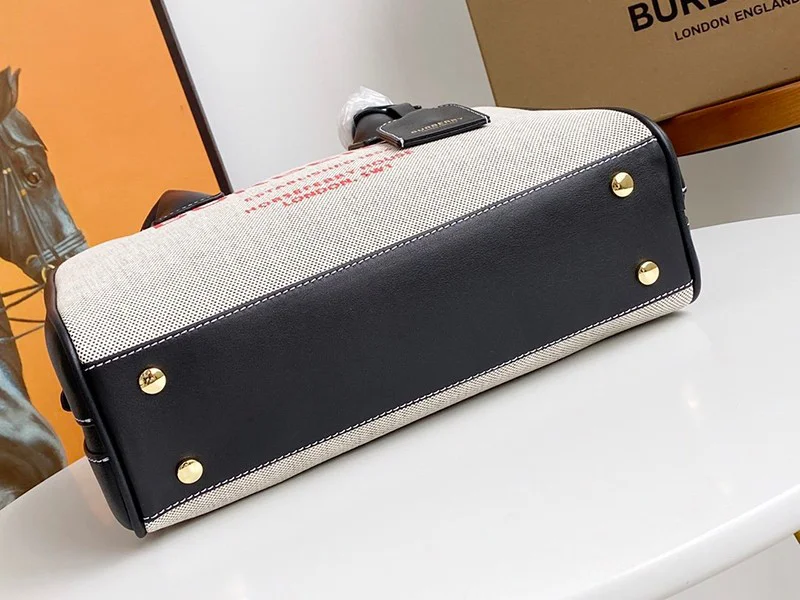 新作!【バーバリー トートバッグ 偽物】ミディアム キャンバス ハーフキューブバッグ Bak90511