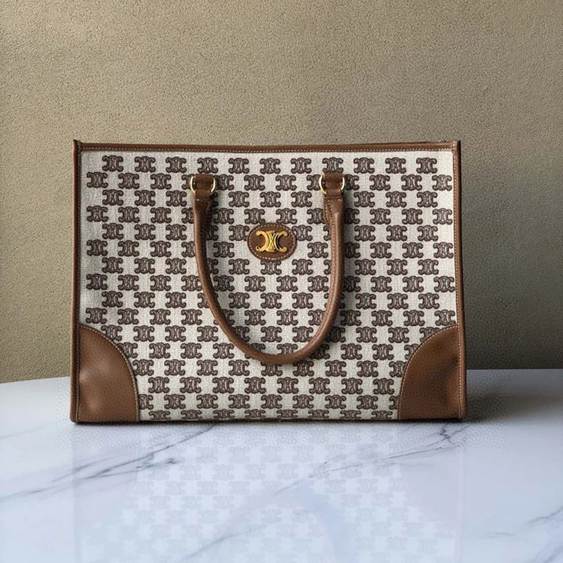 争奪戦 【セリーヌ トートバッグ コピー】トリオンフの刺繍テキスタイル ハンドバッグ 194342CS8