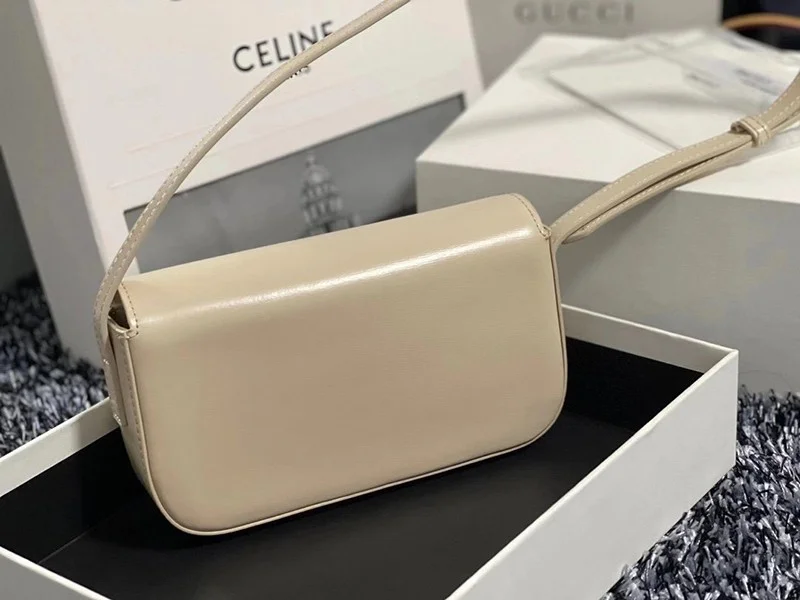 国内即発【セリーヌ ショルダーバッグ コピー】トリオンフ ショルダーバッグ カーキ Cei82317