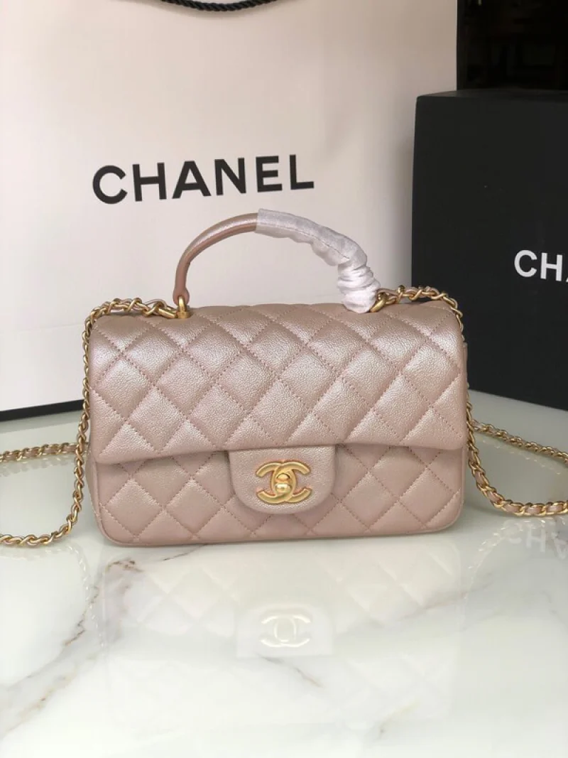 【完売前に】シャネル★トップハンドル付きミニフラップバッグAS2431