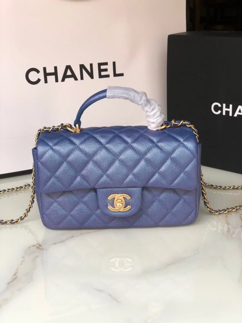【完売前に】シャネル★トップハンドル付きミニフラップバッグAS2431