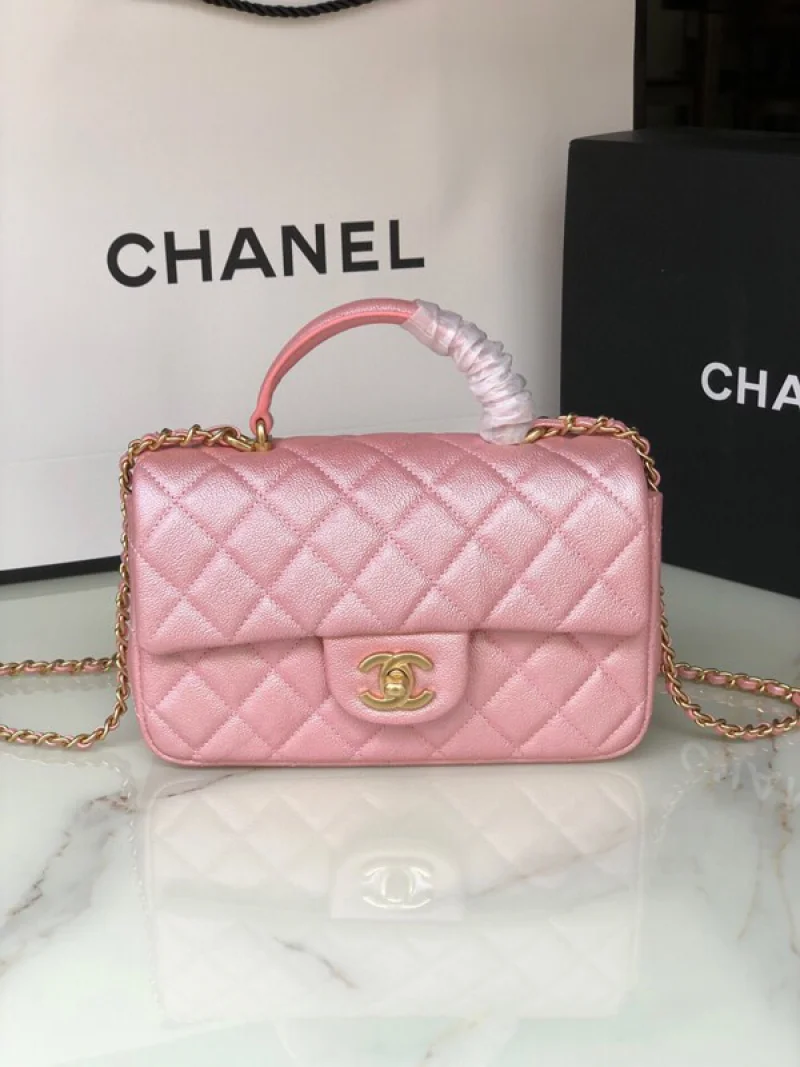 【完売前に】シャネル★トップハンドル付きミニフラップバッグAS2431