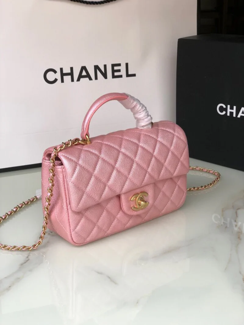 【完売前に】シャネル★トップハンドル付きミニフラップバッグAS2431