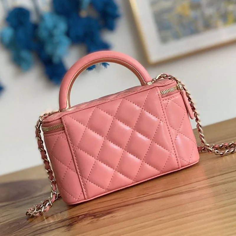 21-22AW シャネルヴァニティ ネイビー シャンパンゴールド 偽物 sha37369