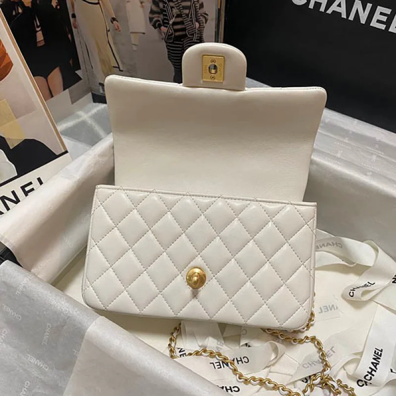 シャネル トップハンドル ミニフラップバック 偽物 she17495