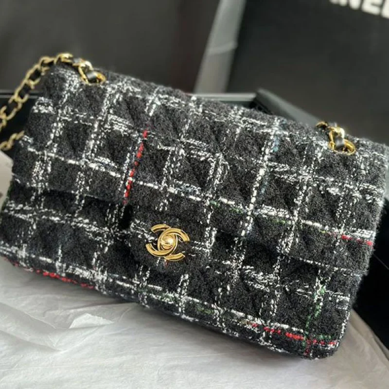 シャネル CC ツイード コピー マトラッセ クラシック バッグ shg34362