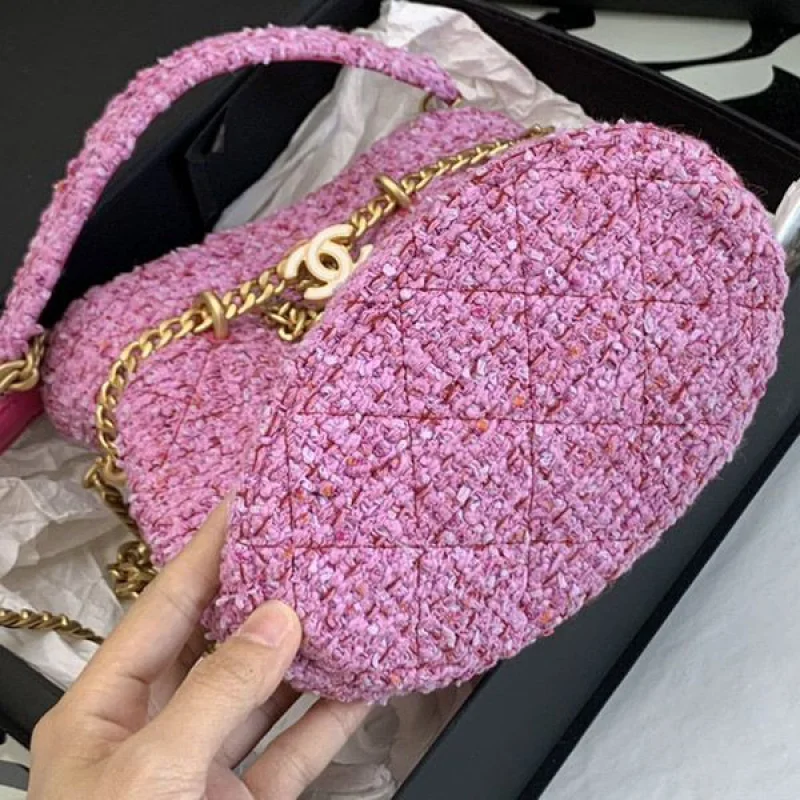 【春っぽ♡大人フェミニン♡】シャネル ハンドバッグ 偽物 ピンクバケツ shi12004