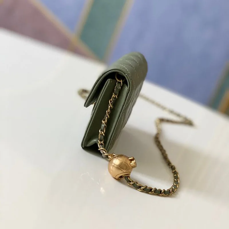シャネル マトラッセ ショルダーバッグ コピー グリーン shk11732