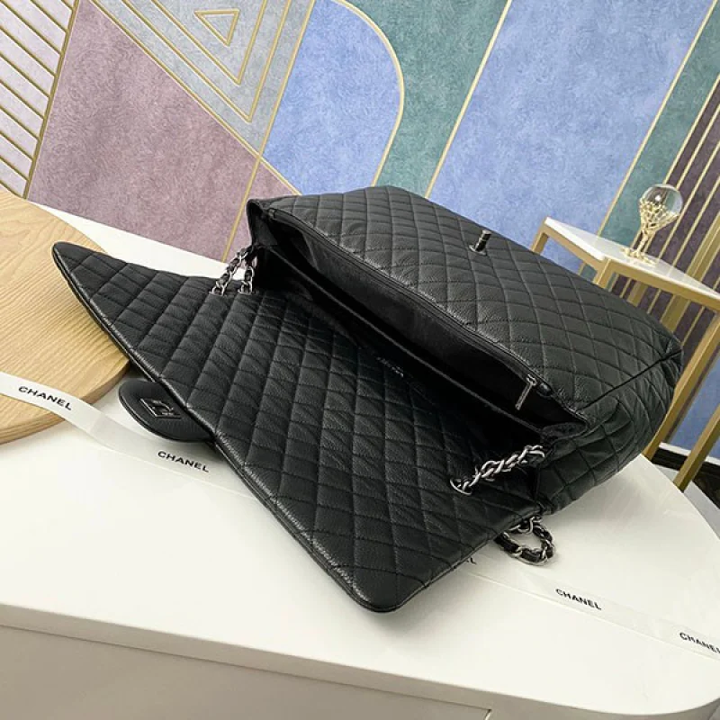 シャネル CCロゴ トラベルバッグ コピー ブラック shl15680