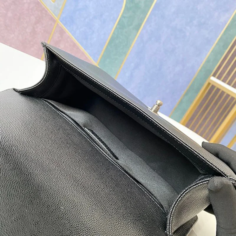 シャネル ボーイシャネル25cm コピー ブラック/シルバー金具 shw99193