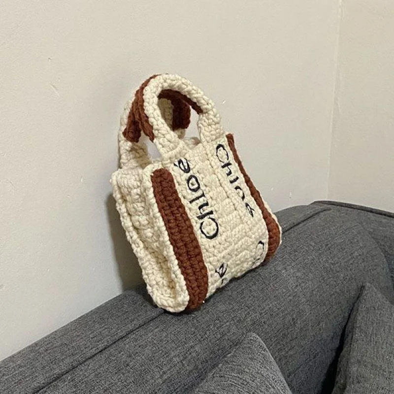クロエ ハンドメイドクロシェ woody ナノトートバッグ コピー chg43037