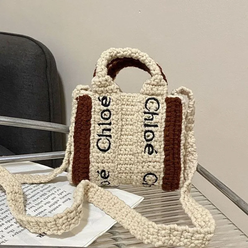 クロエ ハンドメイドクロシェ woody ナノトートバッグ コピー chg43037