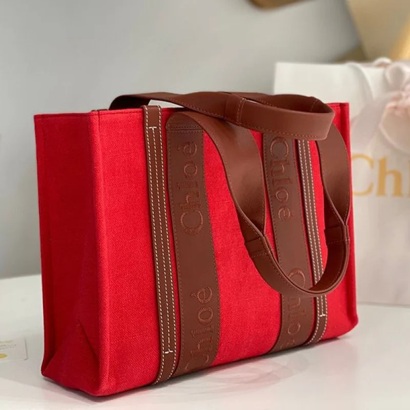 確保済みクロエ ウッディ コピー ミディアム キャンバストートバッグ chh73689