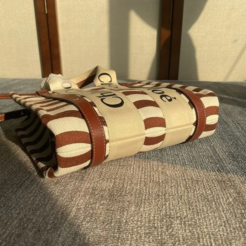 入手困難 クロエ woody コピー★トートバッグ◇キャンバス&レザー chi78455
