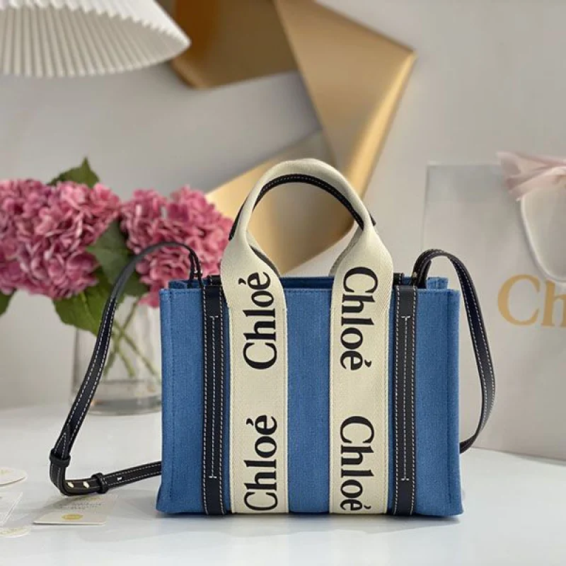 稀少 クロエ woody コピー★トートバッグ◇キャンバス&レザー chk27385