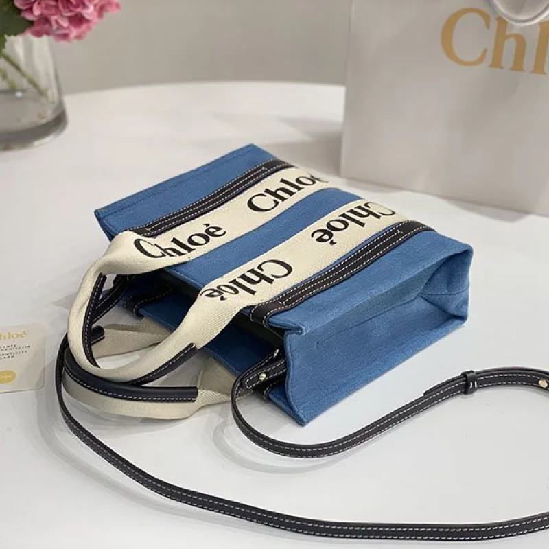 稀少 クロエ woody コピー★トートバッグ◇キャンバス&レザー chk27385