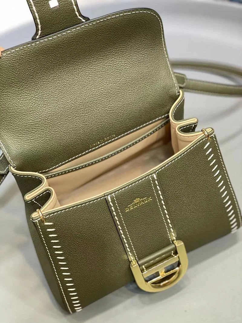 21-22AW デルボー カーフスキン ブリヨン ショルダー ハンドバッグ コピー 2サイズ☆送料込 AA0406ADW0AKSP